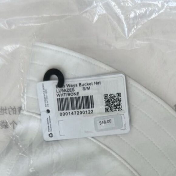 Lululemon Both Ways Reversible Bucket Hat Bone/White S/M main image 8